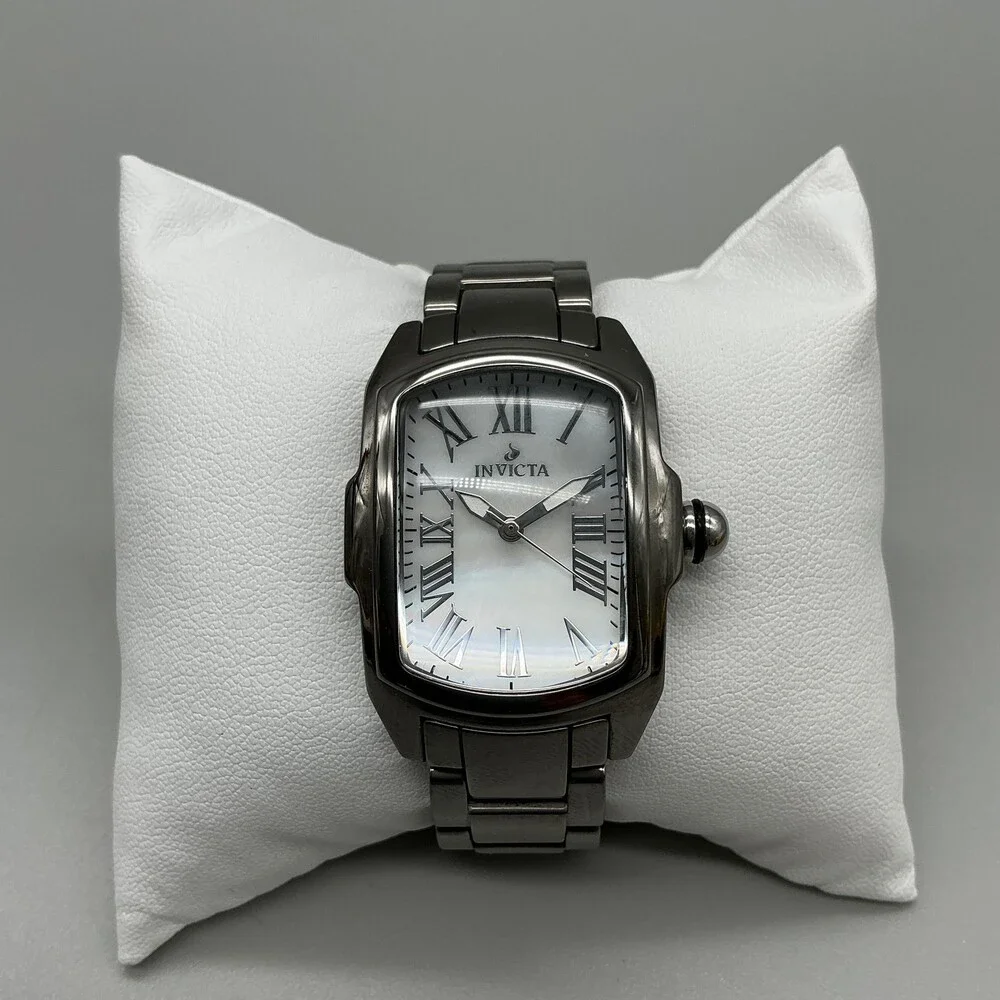 Invicta Lupah 1852 Womens Watch 29mm White Dial Stainless 14852 New Battery 6